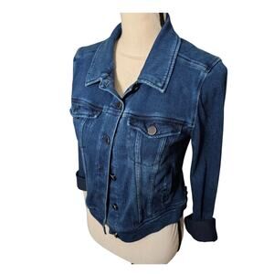Liverpool Denim Dark Wash Jean Jacket City Womens 2XL EUC